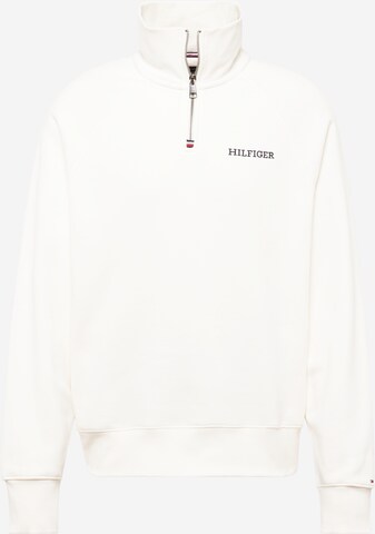 Sweat-shirt TOMMY HILFIGER en blanc : devant