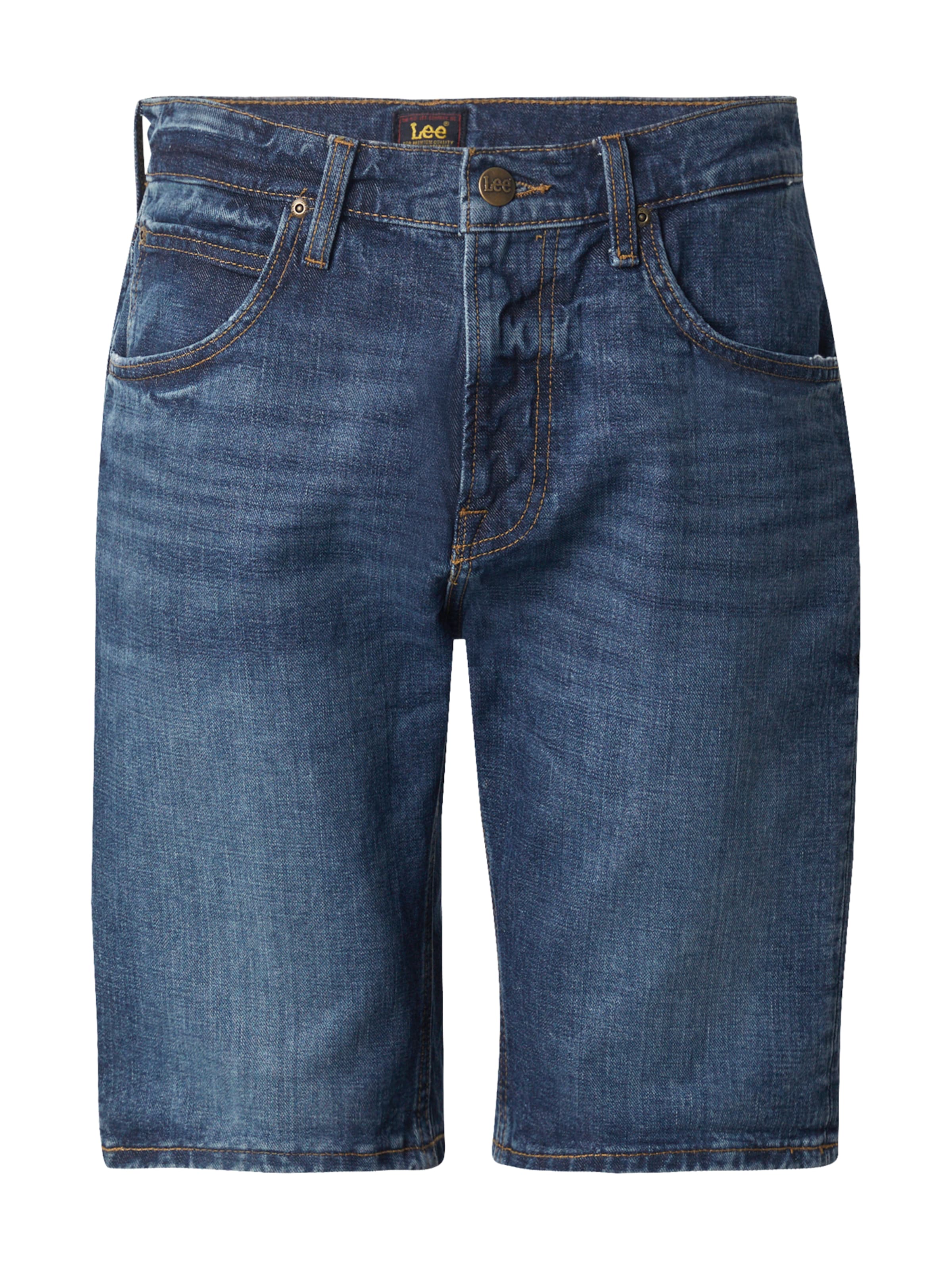 Lee Regularen Kavbojke | modra barva: sprednja stran
