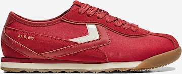 BershkaNiske tenisice - crvena boja: prednji dio