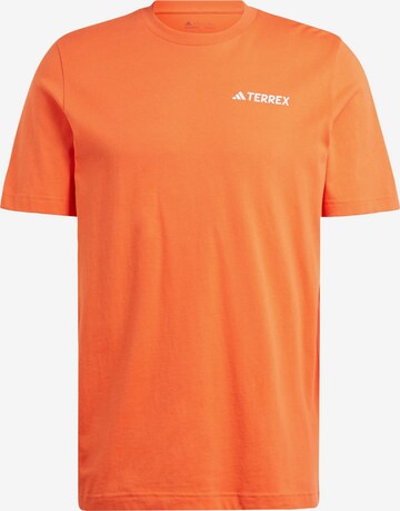 ADIDAS TERREX Functioneel shirt in Oranje: voorkant