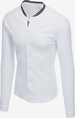 Ombre Slim fit Button Up Shirt 'K542' in White