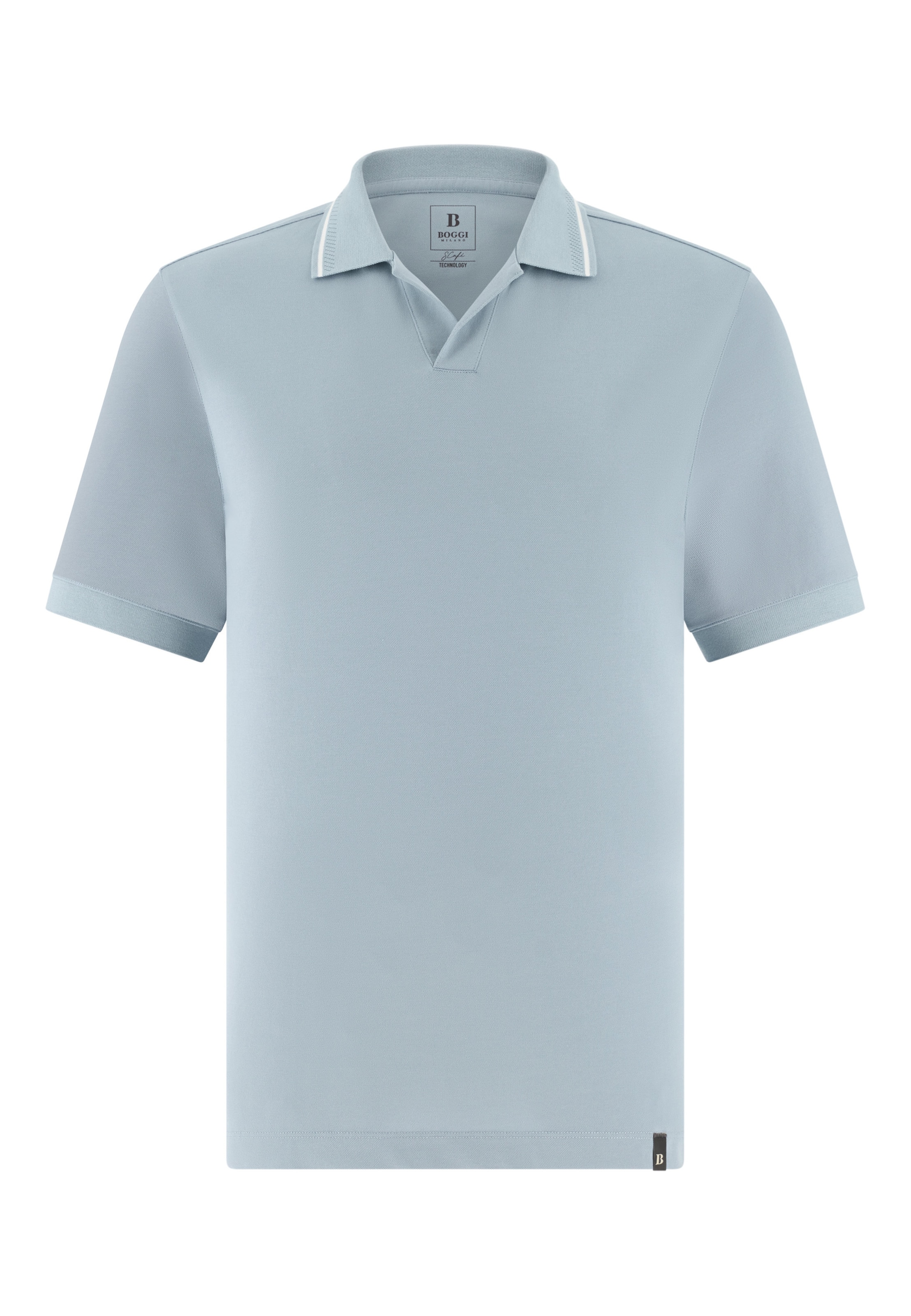 Boggi Milano Shirt in de kleur Lichtblauw, Productweergave