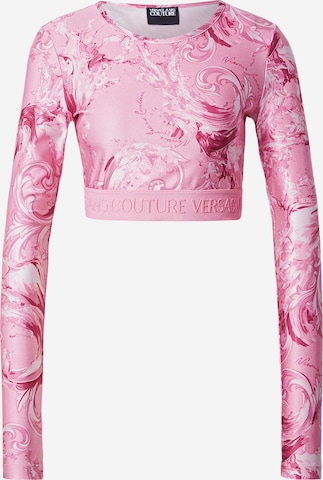 T-shirt Versace Jeans Couture en rose : devant