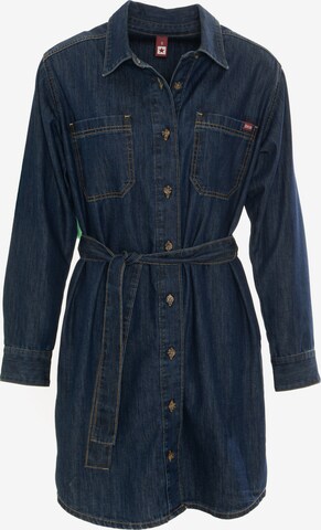 BIG STAR Shirt Dress ' ELIFF ' in Blue: front