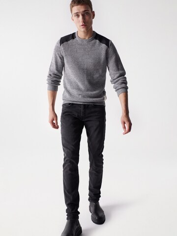 Salsa Jeans Sweater 'LOS ANGELES' in Grey