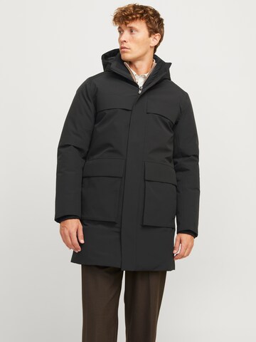 JACK & JONES Weatherproof jacket 'JPRBLAwave' in Black: front