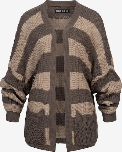 Cloud5ive Strickjacke in schoko / brokat, Produktansicht