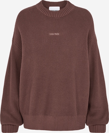 Casa Mara Sweatshirt 'Big Knit' in Bruin: voorkant