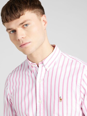 rožinė Polo Ralph Lauren Priglundantis modelis Marškiniai