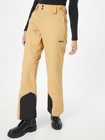 OAKLEY Loosefit Outdoorové kalhoty 'Jasmine' – béžová: přední strana