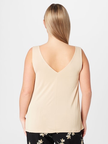 Vero Moda Curve Top 'INKA BIA' w kolorze beżowy