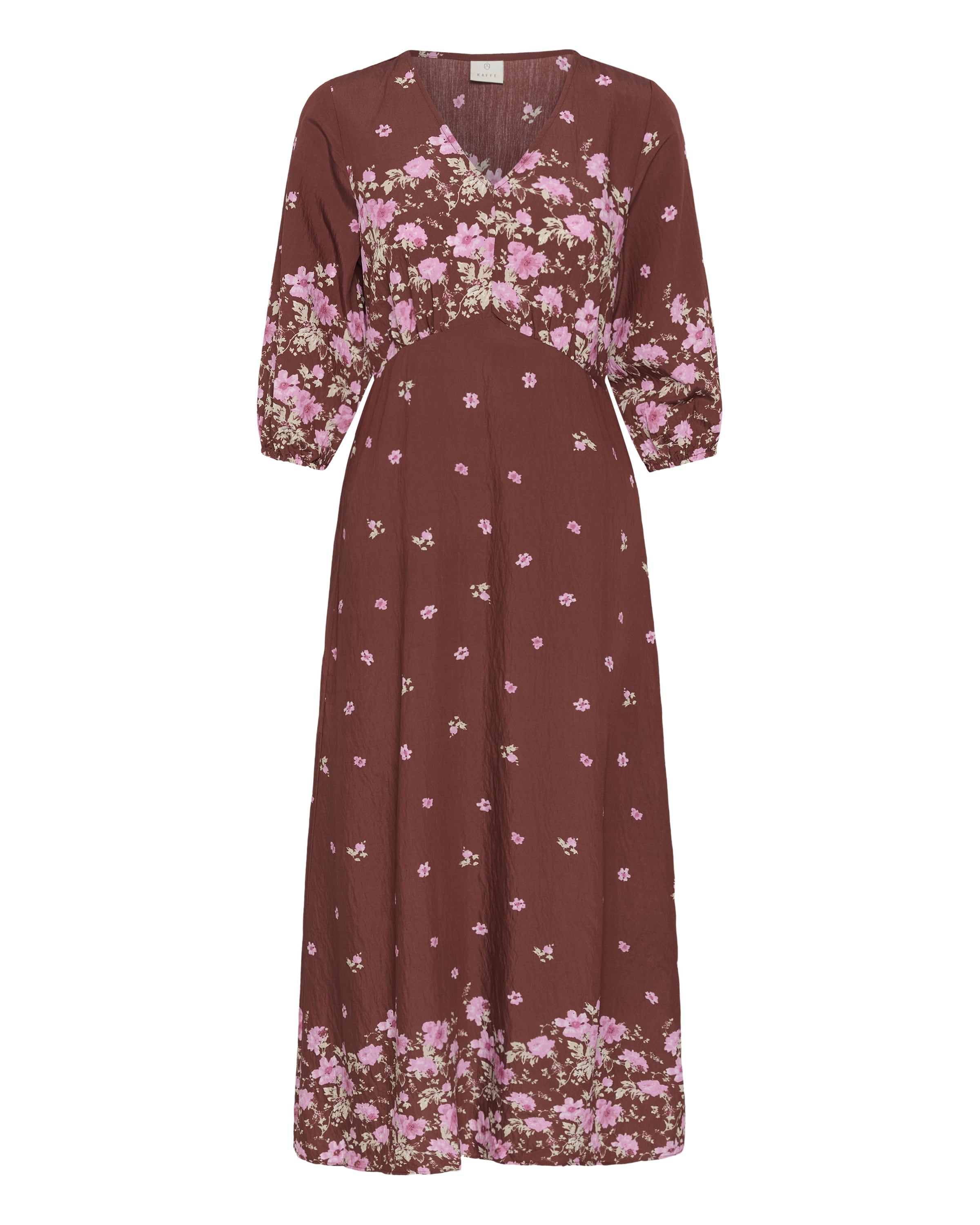 Kaffe Kleid 'KArosine' in Braun: Vorderseite