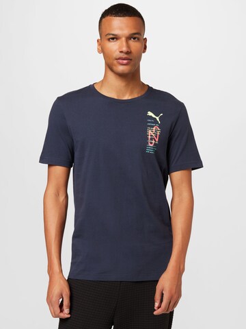 PUMA Performance shirt in Blue: front