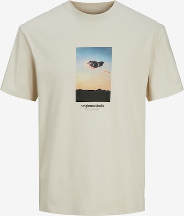 JACK & JONES T-Shirt 'VESTERBRO' in Beige: predná strana