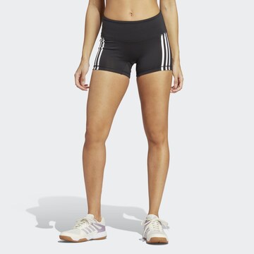 Skinny Pantalon de sport ADIDAS PERFORMANCE en noir : devant