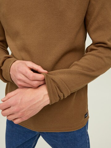 JACK & JONES Sweater 'Hill' in Brown