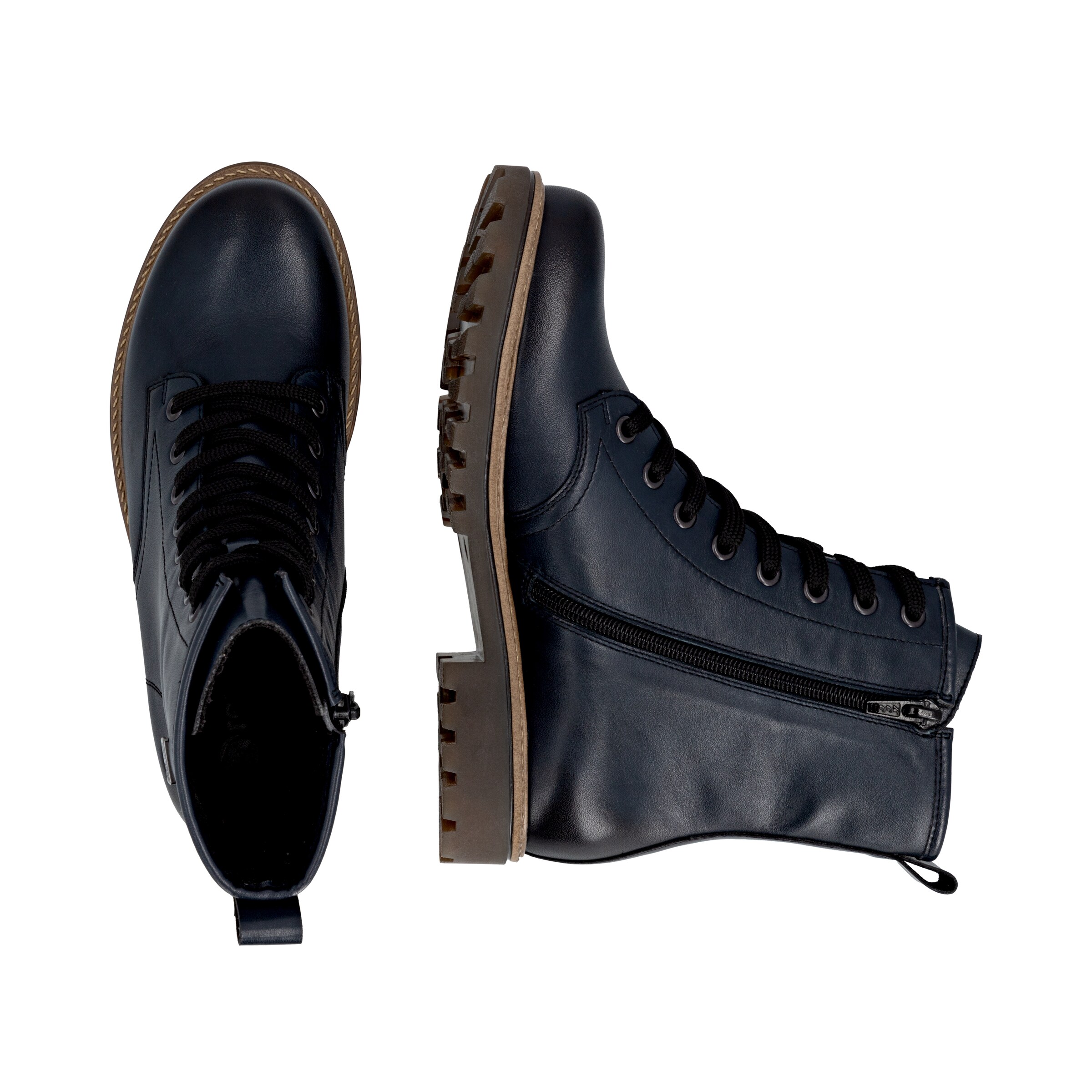 REMONTE Lace-Up Ankle Boots 'D3C70' in Blue