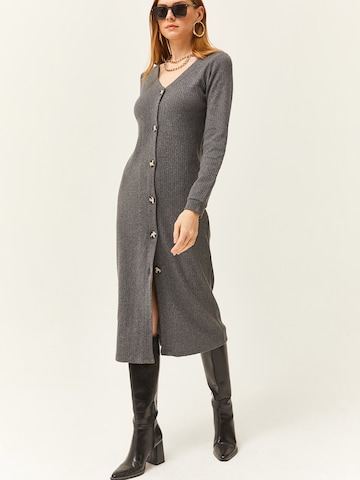 Robe-chemise olalook en gris