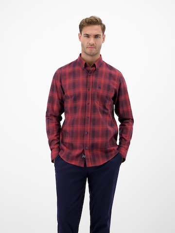 LERROS Regular fit Overhemd in Rood: voorkant