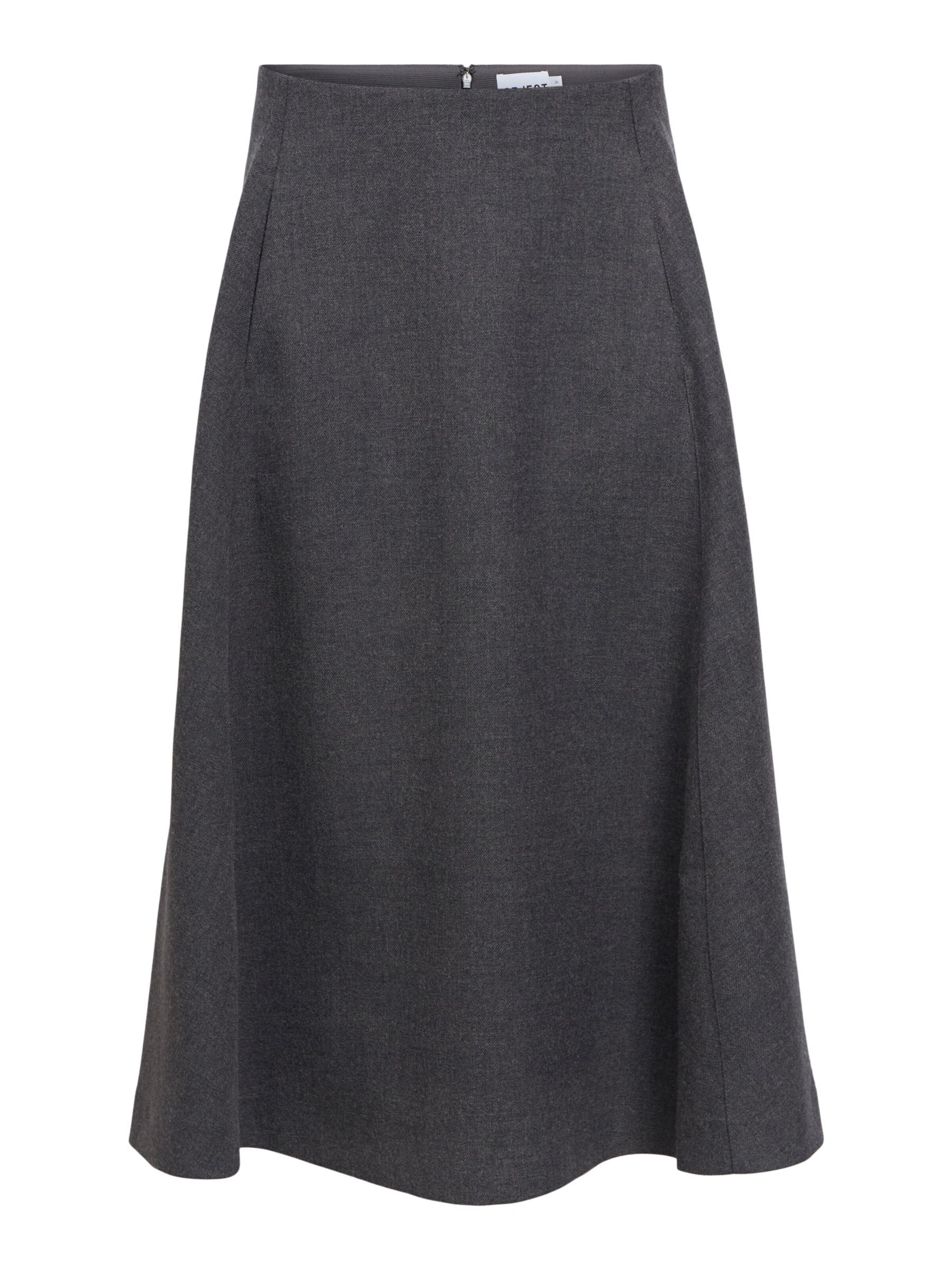 OBJECT - Falda 'KAVIN' en gris: frente