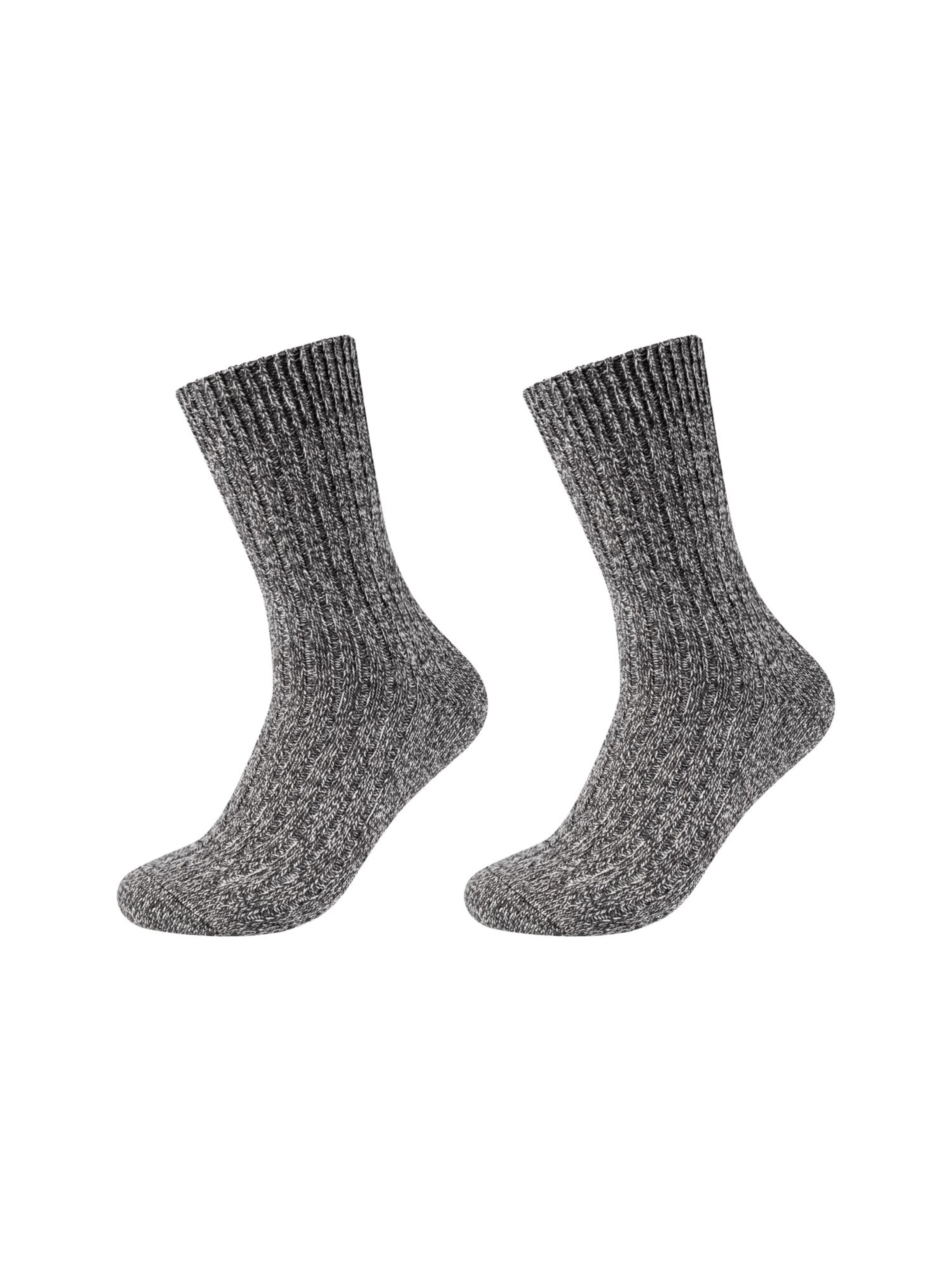 camano Socken in Grau: Vorderseite