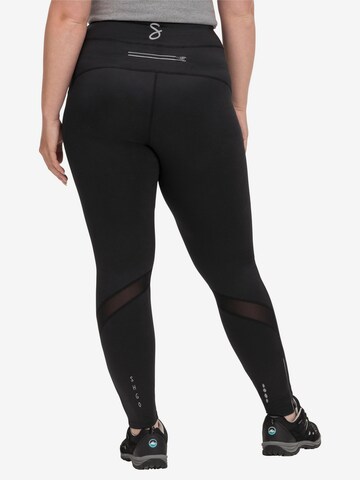 SHEEGO Skinny Workout Pants in Black