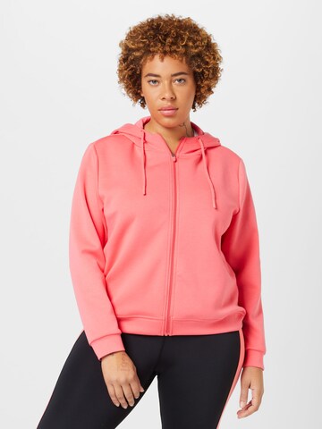 Veste de survêtement 'LOUNGE' Only Play Curvy en orange : devant