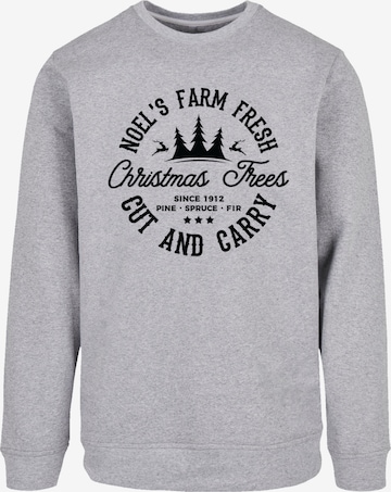 F4NT4STIC Sweatshirt 'Christmas Trees Farm' in Grey: front