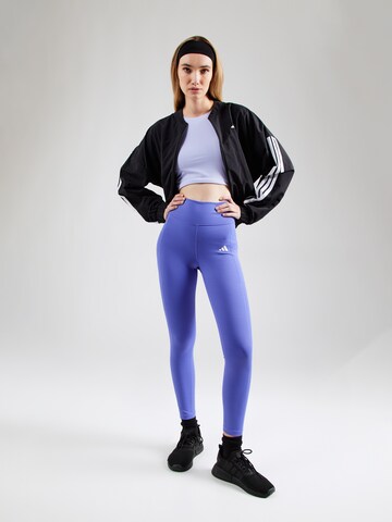 ADIDAS PERFORMANCE Kitsas Spordipüksid 'OPT', värv sinine