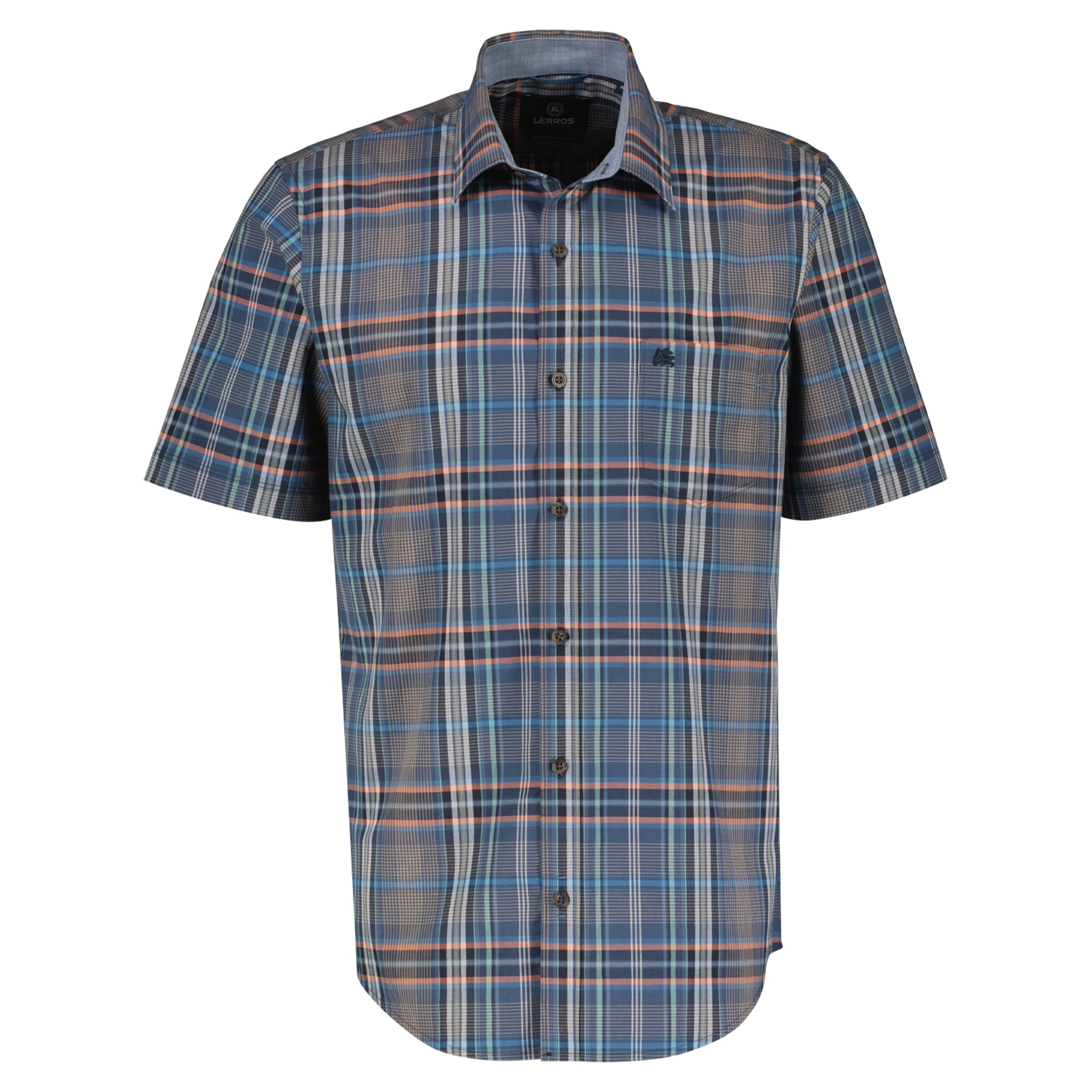 LERROS Regular fit Button Up Shirt in Blue: front