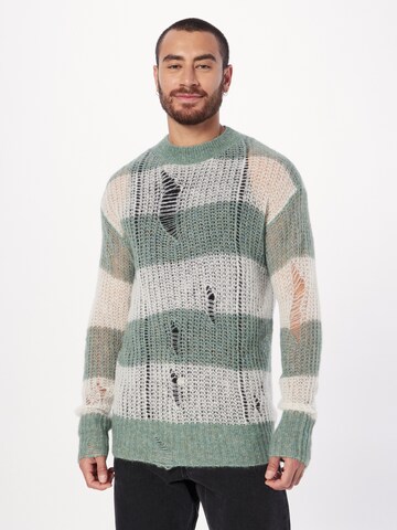 ABOUT YOU Limited Sweater 'Leo' in Green: front