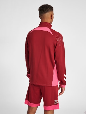 Hummel Athletic Zip-Up Hoodie in Red