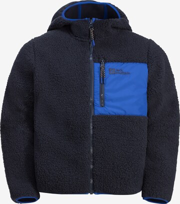 JACK WOLFSKIN Functionele fleece jas in Blauw: voorkant