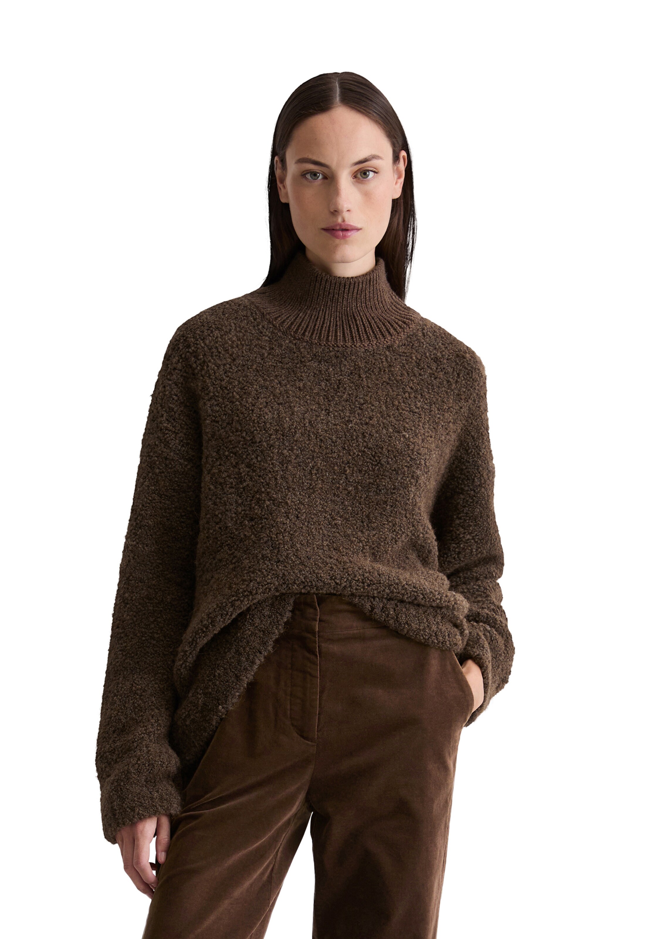 Pull-over Marc O'Polo en marron : devant