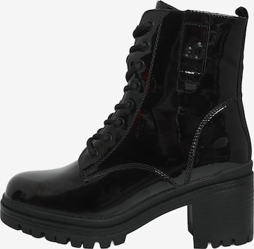s.Oliver Lace-Up Ankle Boots in Black: front