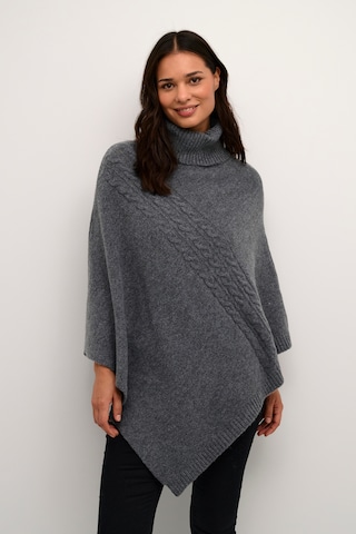 Cream Cape 'Umi' in Silver: front