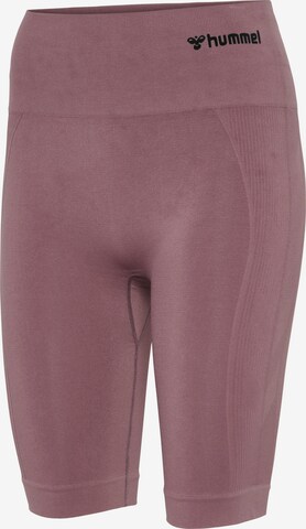 Hummel Skinny Weatherproof pants 'Tif' in Pink