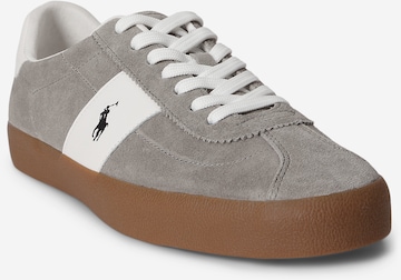 pelēks Polo Ralph Lauren Zemie brīvā laika apavi 'COURT': no priekšpuses