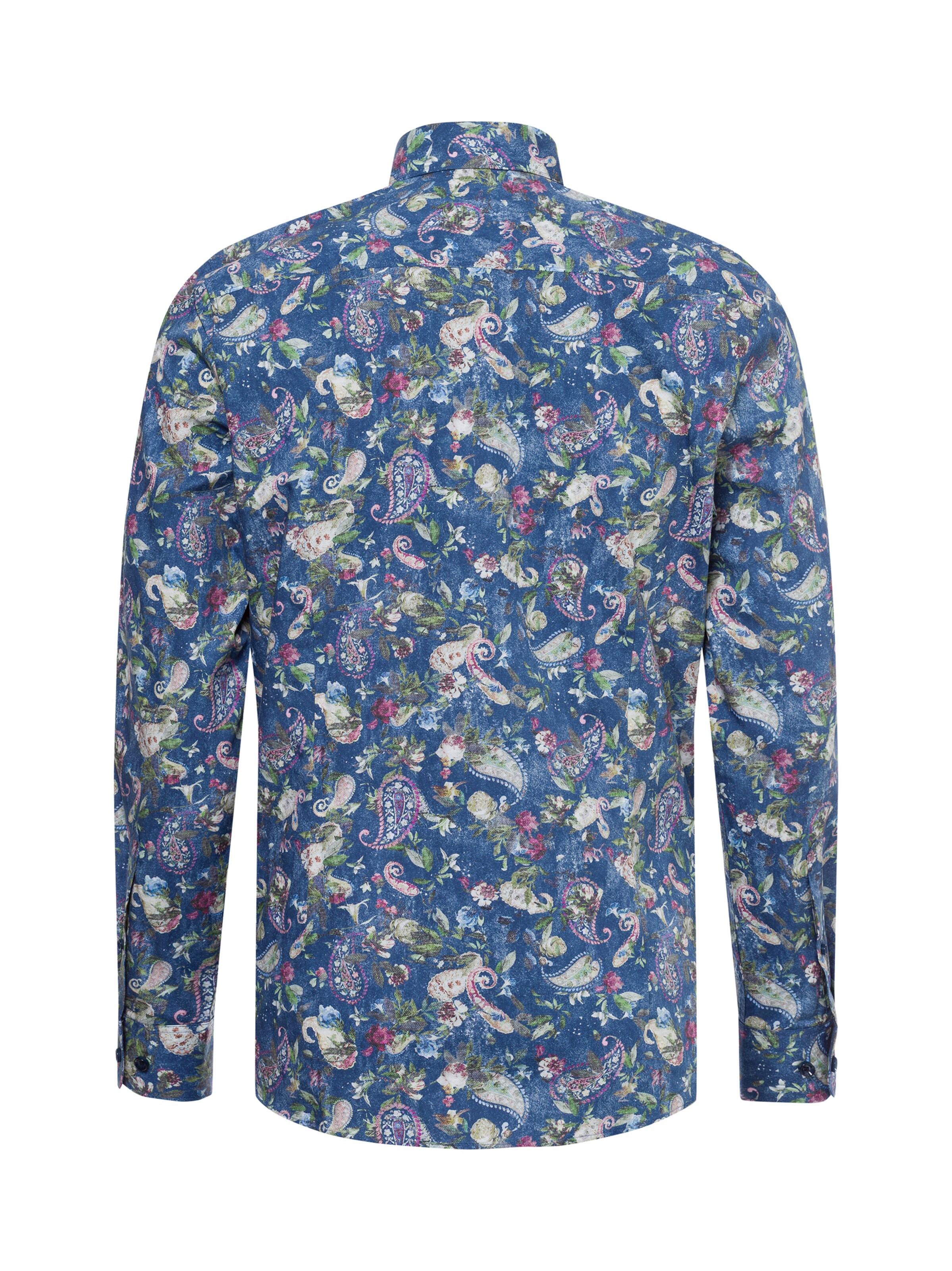 Finshley & Harding Slim fit Button Up Shirt in Blue