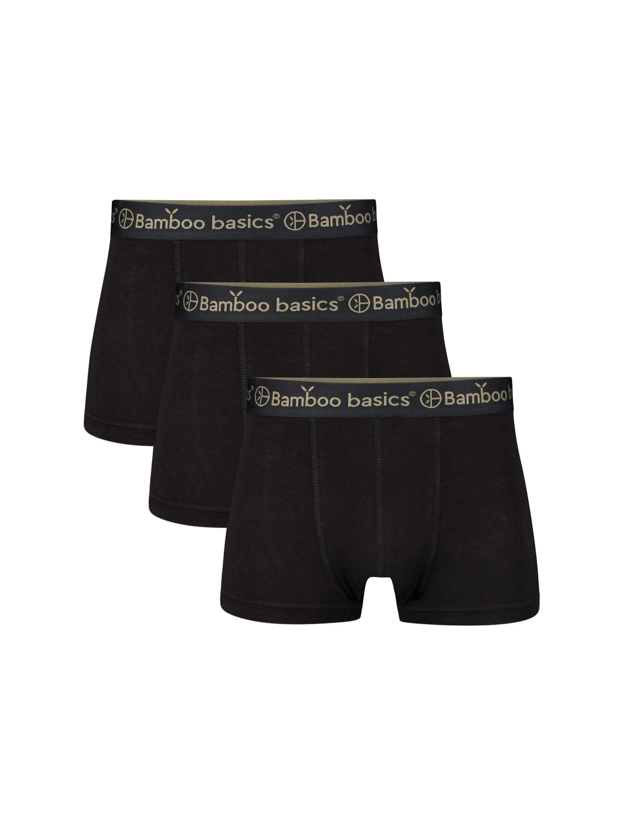 Bamboo basics Boxer shorts 'Liam' in Black: front
