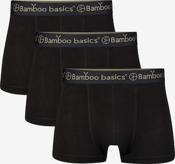 Bamboo basics Boxershorts 'Liam' in Zwart: voorkant