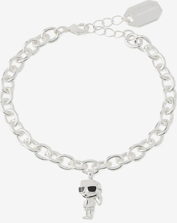 Bracelet 'Ikonik' Karl Lagerfeld en argent : devant