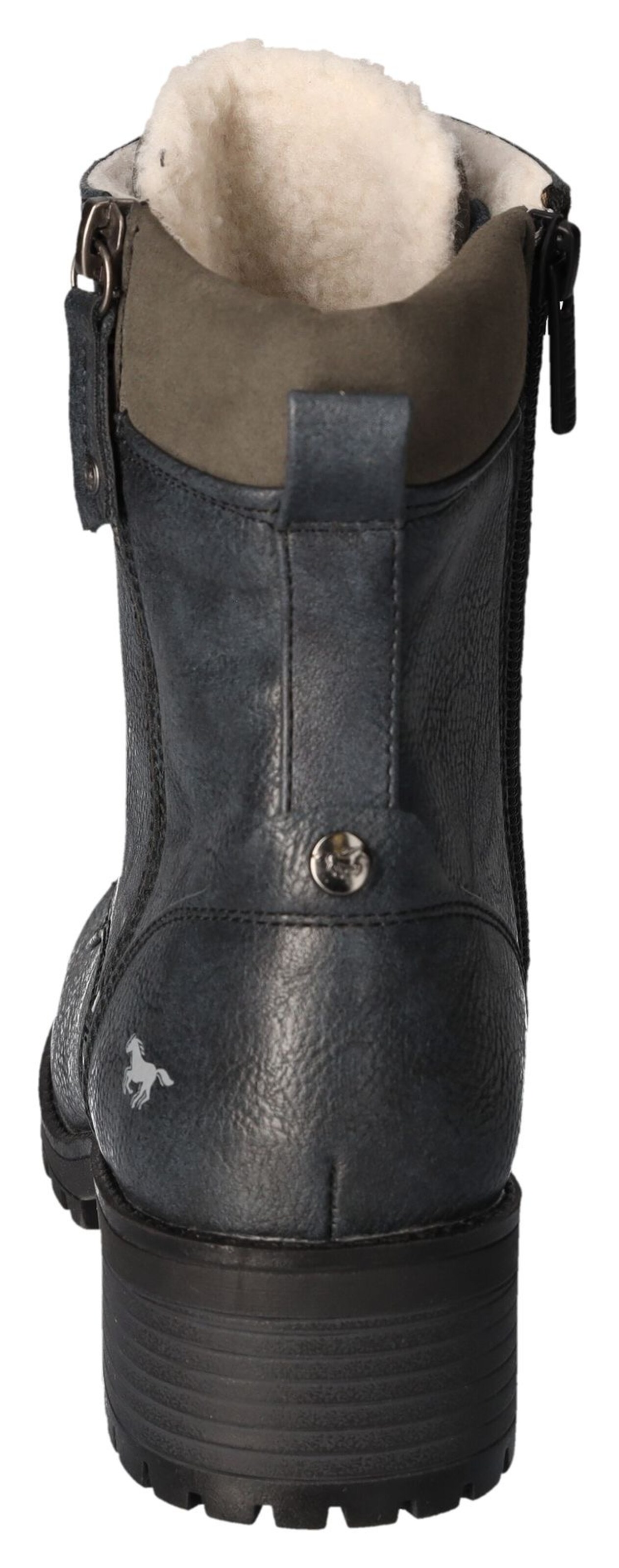 MUSTANG Lace-Up Ankle Boots in Blue