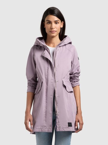 Manteau mi-saison 'Nika' khujo en violet : devant