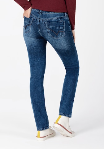 TIMEZONE Slimfit Jeans 'Tahila' in Blau