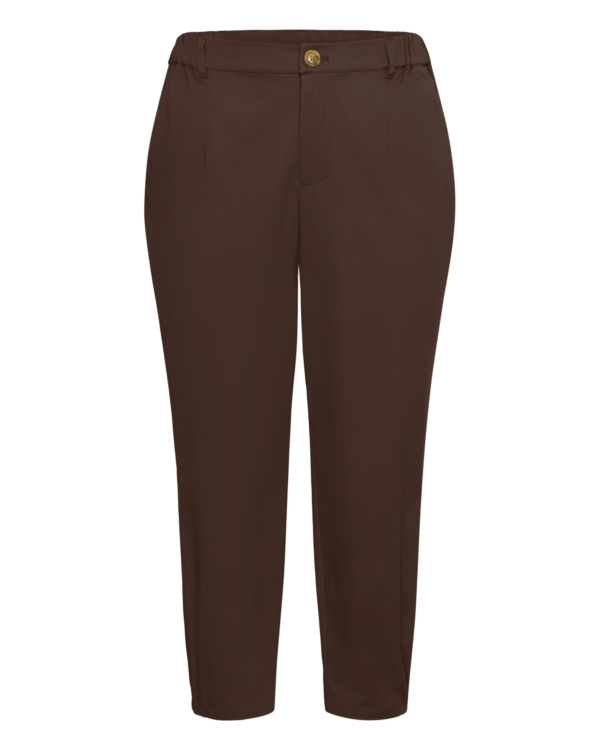 KAFFE CURVE Loosefit Bukser 'Vicky' i brun: forside