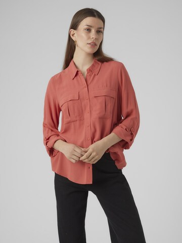 VERO MODA Bluse 'VILMA' in Rot: Vorderseite