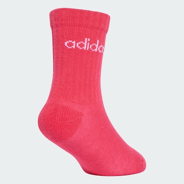 ADIDAS PERFORMANCE - Meias de desporto 'Linear' em rosa