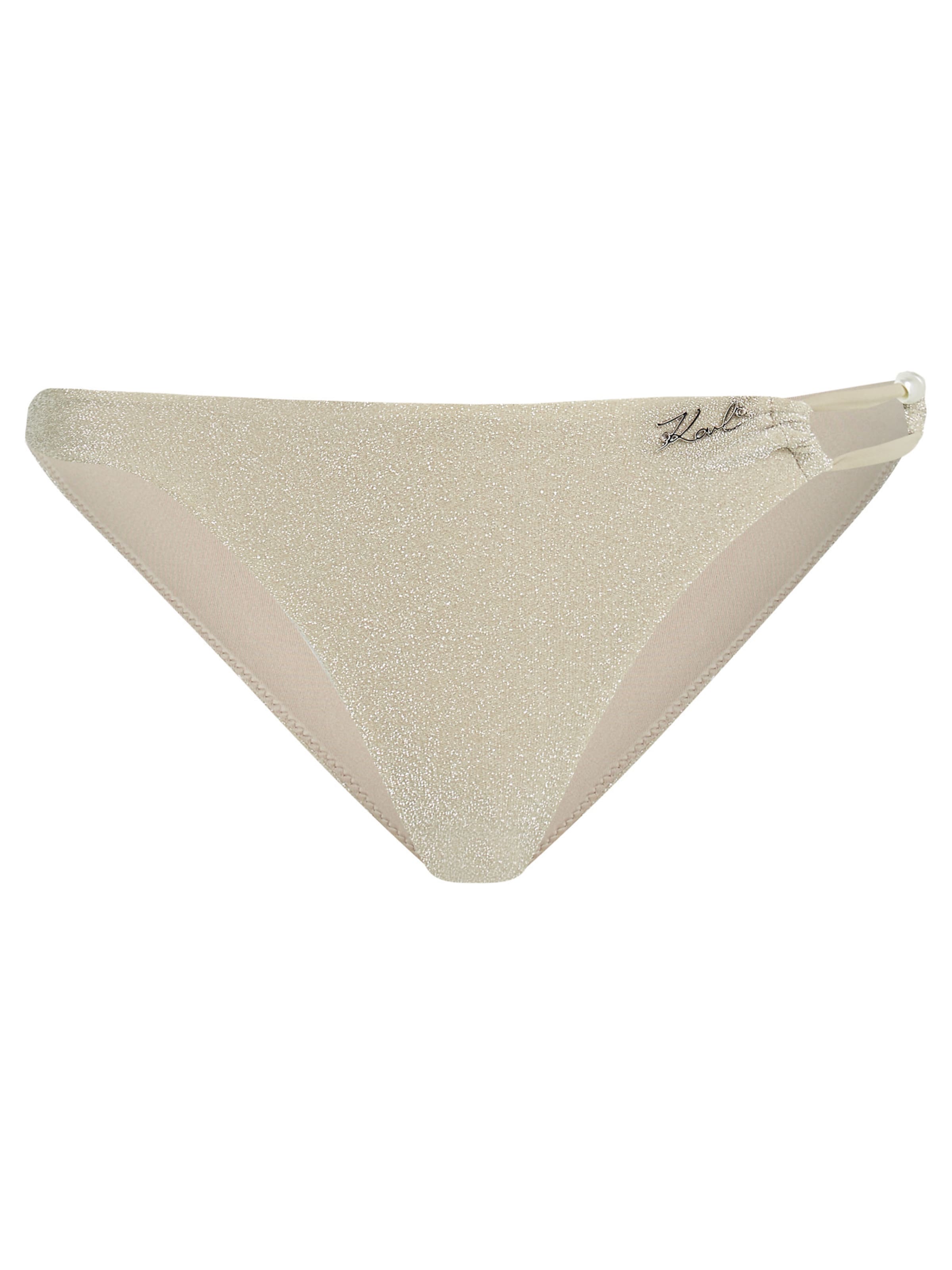 Karl Lagerfeld Долнище на бански тип бикини в бежово, Преглед на продукта