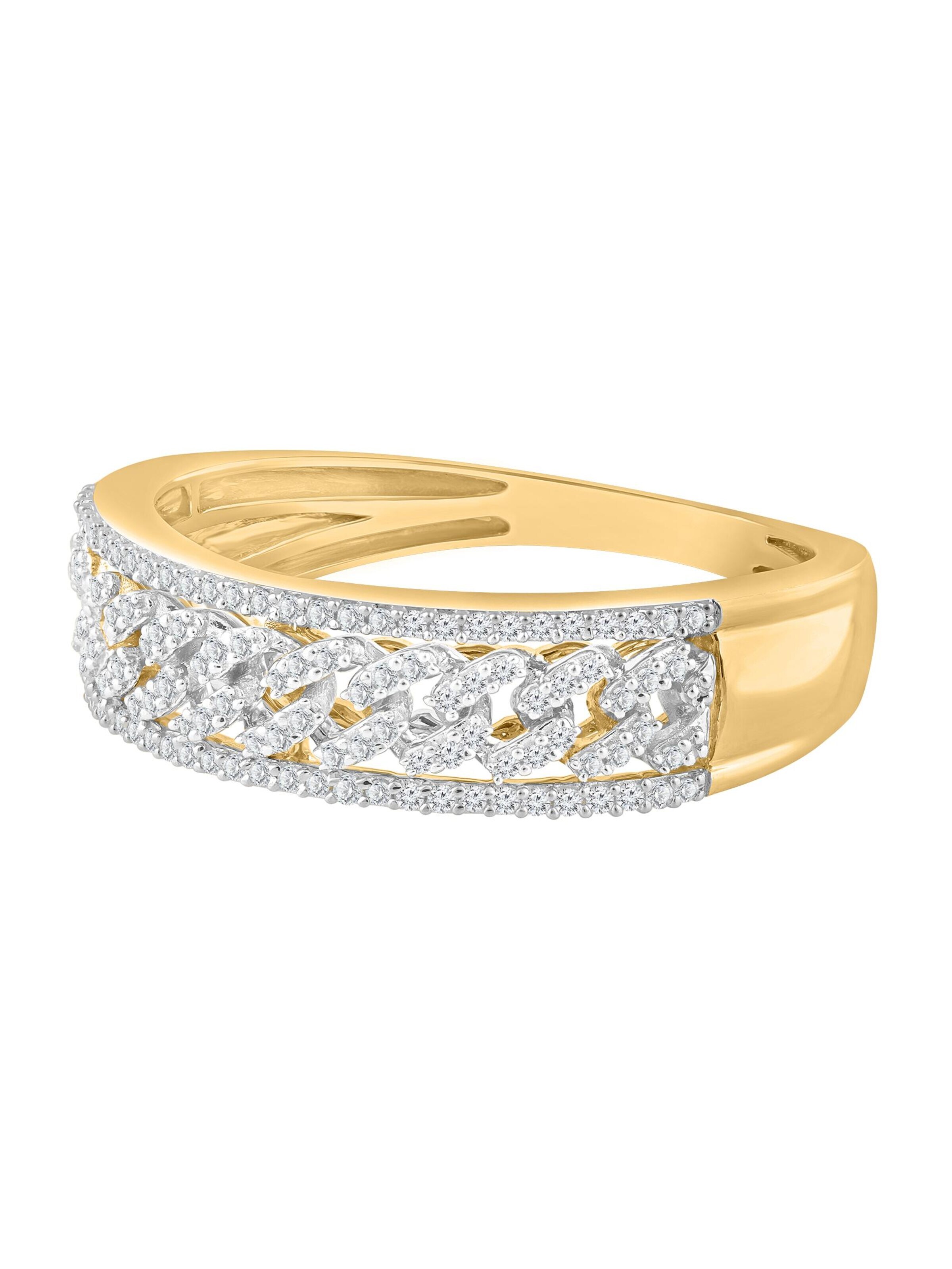 Diamant Exquis - Anillo 'Ring aus 375 Gelbgold mit Diamant' en oro